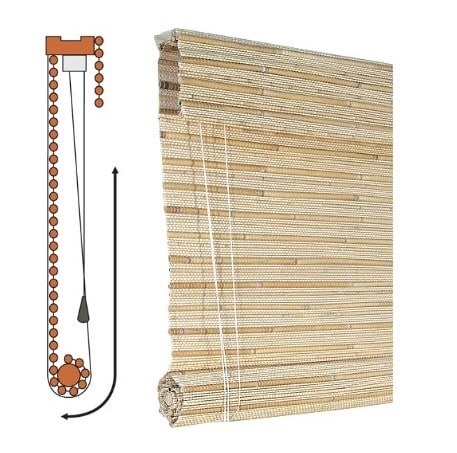 Zatemňovací bambusové rolety