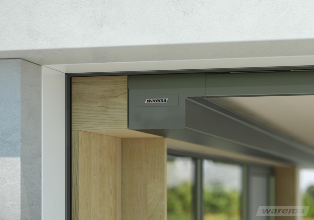 WAREMA Climara W10 pod prosklenou střechou
