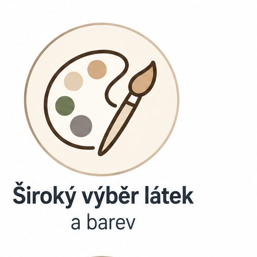 Ikona výběru látek a barev římských rolet